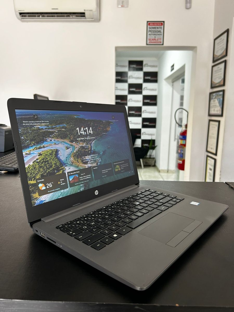 Notebook HP pronto para entrega no balcão da Infomaxx